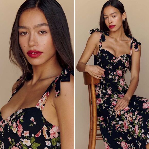 Reformation Nadira Dress in Malia Floral Print Size 14 NWOT - Picture 4 of 8